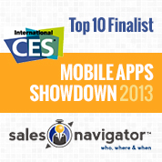 Sales Navigator a Top Ten App at 2013 International CES Mobile Apps&nbsp;Showdown