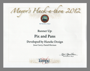 mayors hack-a-thon 2012 certificate