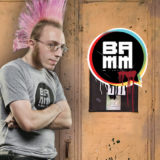 BAMM logo with man to the side