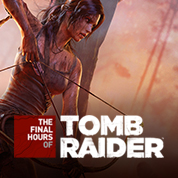 girl with bow and arrow and tomb raider text down below