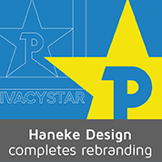 Haneke Design completes rebranding with privacy star logo in back