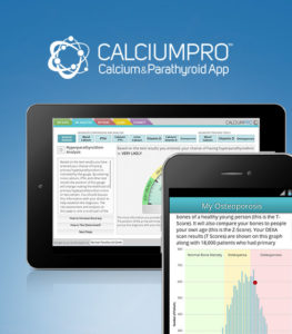 calcium pro on phone and computer screen