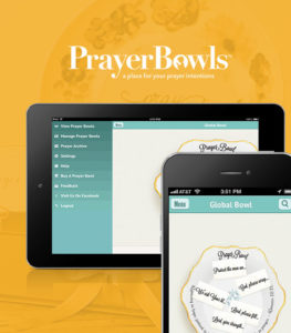 prayer bowls application on screens