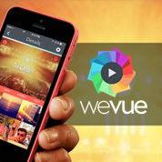 Wevue app on phone