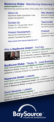 baysource searched on google