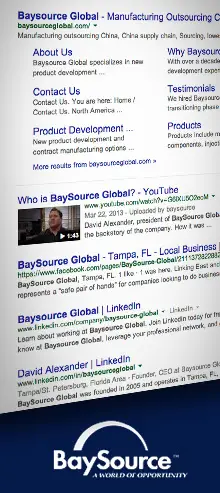 baysource searched on google