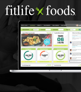 fitlife foods website on laptop