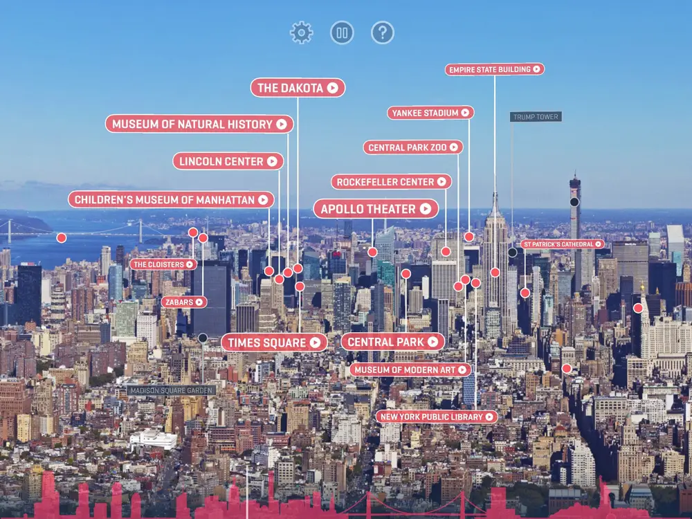 One World Explorer App Running on Tablet