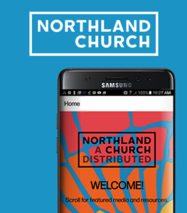 Northland church app on phone