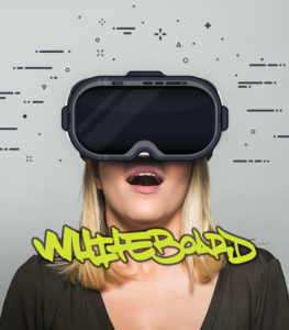 Woman on VR headset