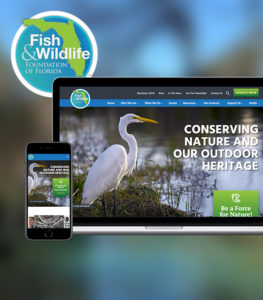Fish & Wildlife Foundation of Florida Website on computer and phone screen