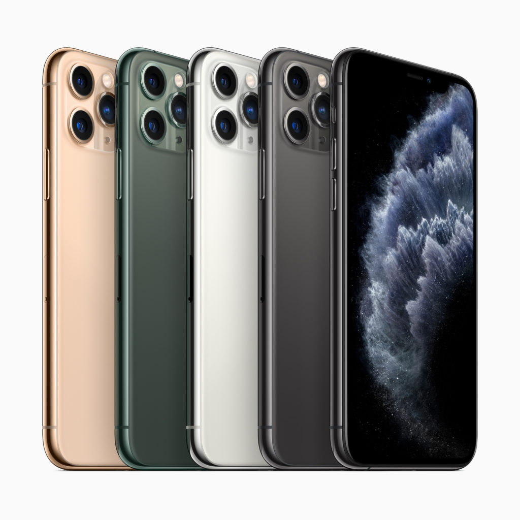 iPhone 11 Pro in different colors