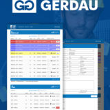 Screenshots from Gerdau's New Web Application