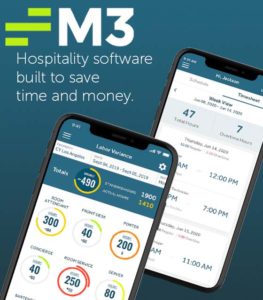 Screenshots from the new M3 Labor Management mobile application