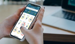 Data visualization in the M3 labor management mobile app gives hotel managers at-a-glance access to key performance indicators