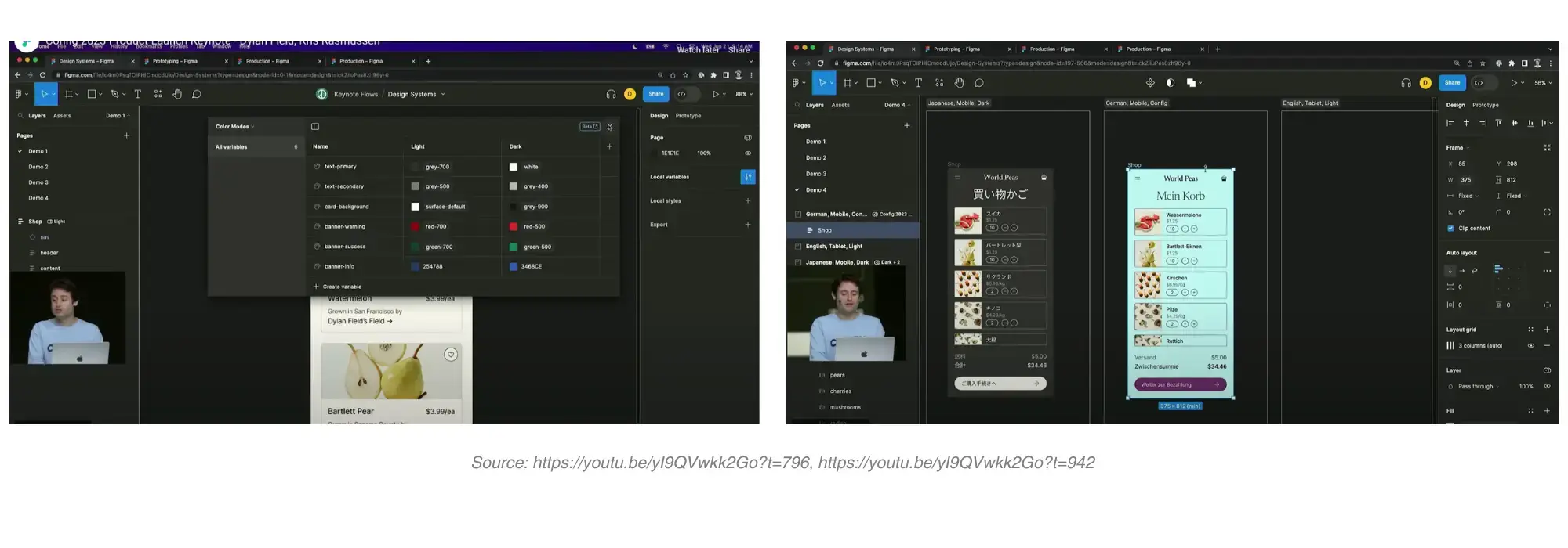 screenshare Figma's new Variables feature