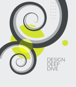 bright green and dark gray abstract graphic