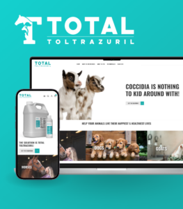 header image for Total Toltrazuril ECommerce website design