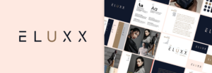 Eluxx brand logo and brand components
