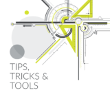 grey and green abstract graphic with "Tips, Tricks & Tools" text