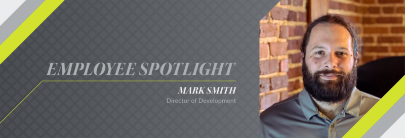 Employee Spotlight graphic with headshot of Mark