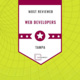 Graphic with The Manifest Most-Reviewed Web Developer Badge
