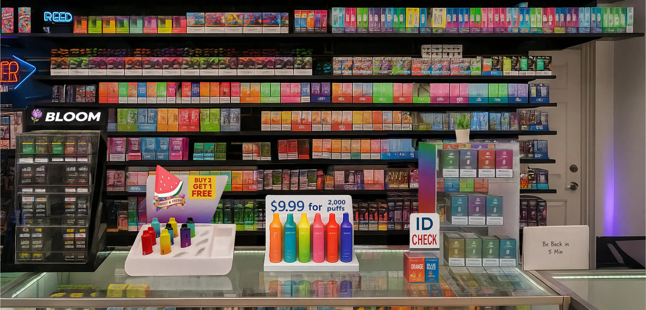 The counter The counter